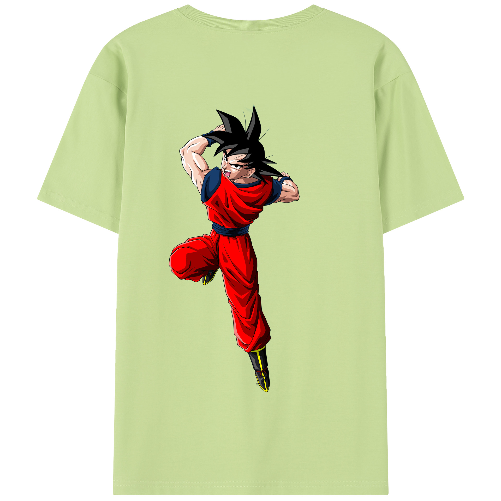 （画像用） ドラゴンボール 孫悟空（そん ごくう）Son Goku カカロット DRAGON BALL Kakarotto 綿100％半袖Tシャツ（背面プリント）